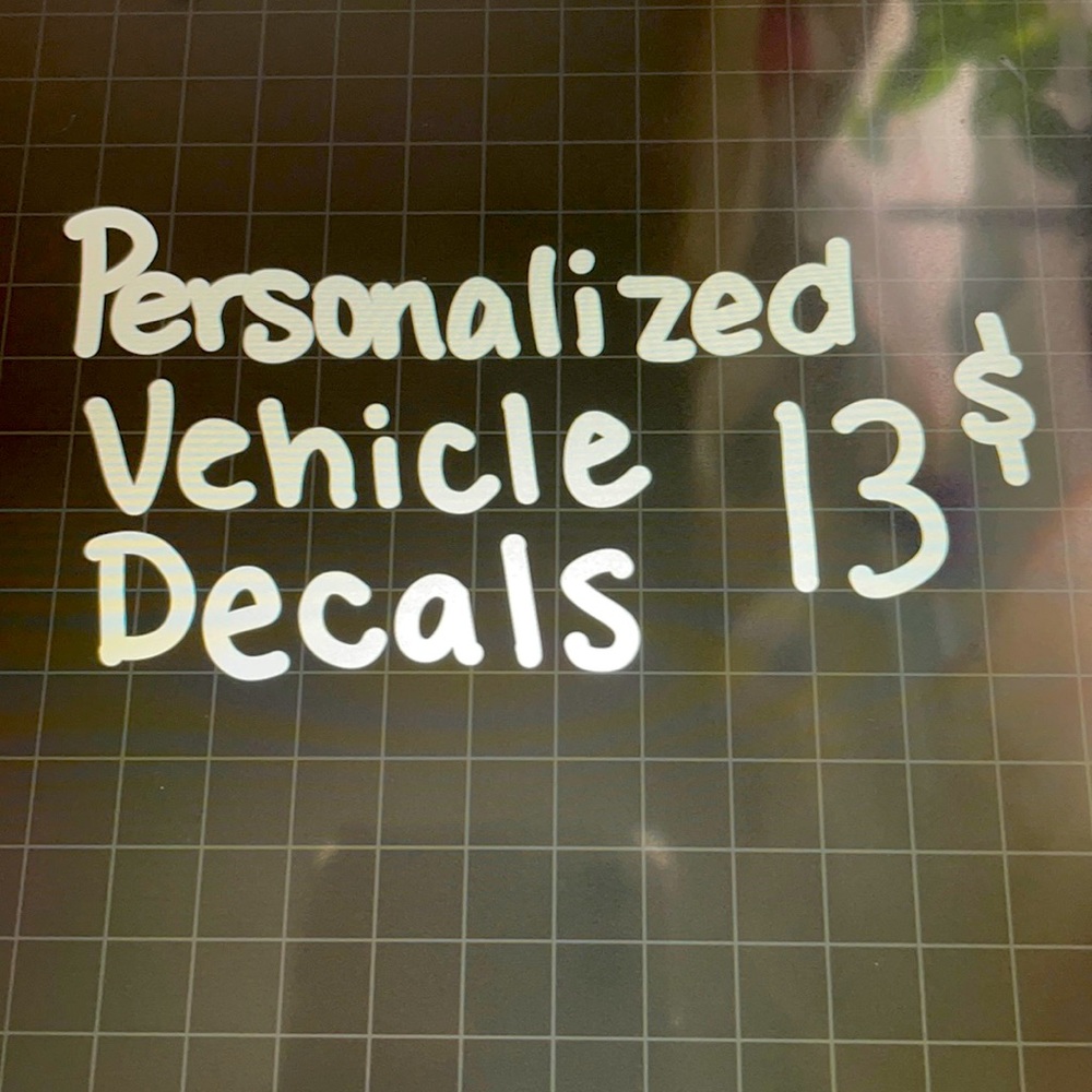 Personalized Vehicle Decals